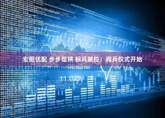 宏图优配 步步铿锵 标兵就位！阅兵仪式开始