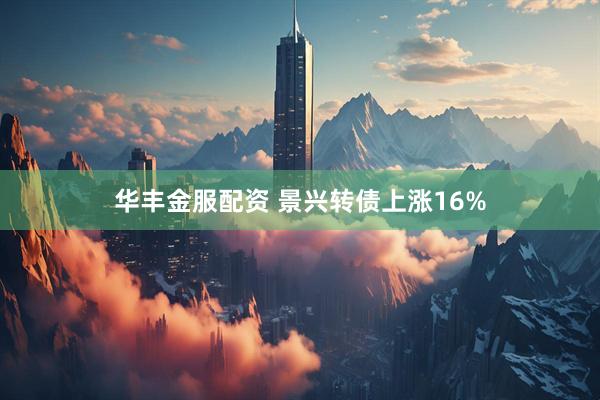 华丰金服配资 景兴转债上涨16%