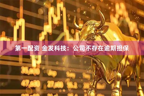 第一配资 金发科技：公司不存在逾期担保